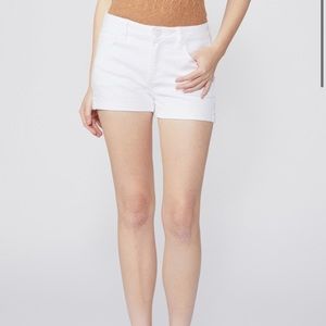 Paige Jimmy Jimmy White Denim Shorts
